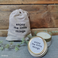 geurkaars in blik, enjoy the little things